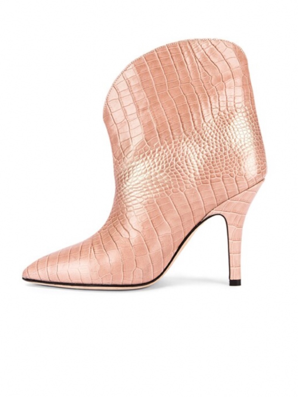 Paris Texas iridescent croc stiletto ankle boot
